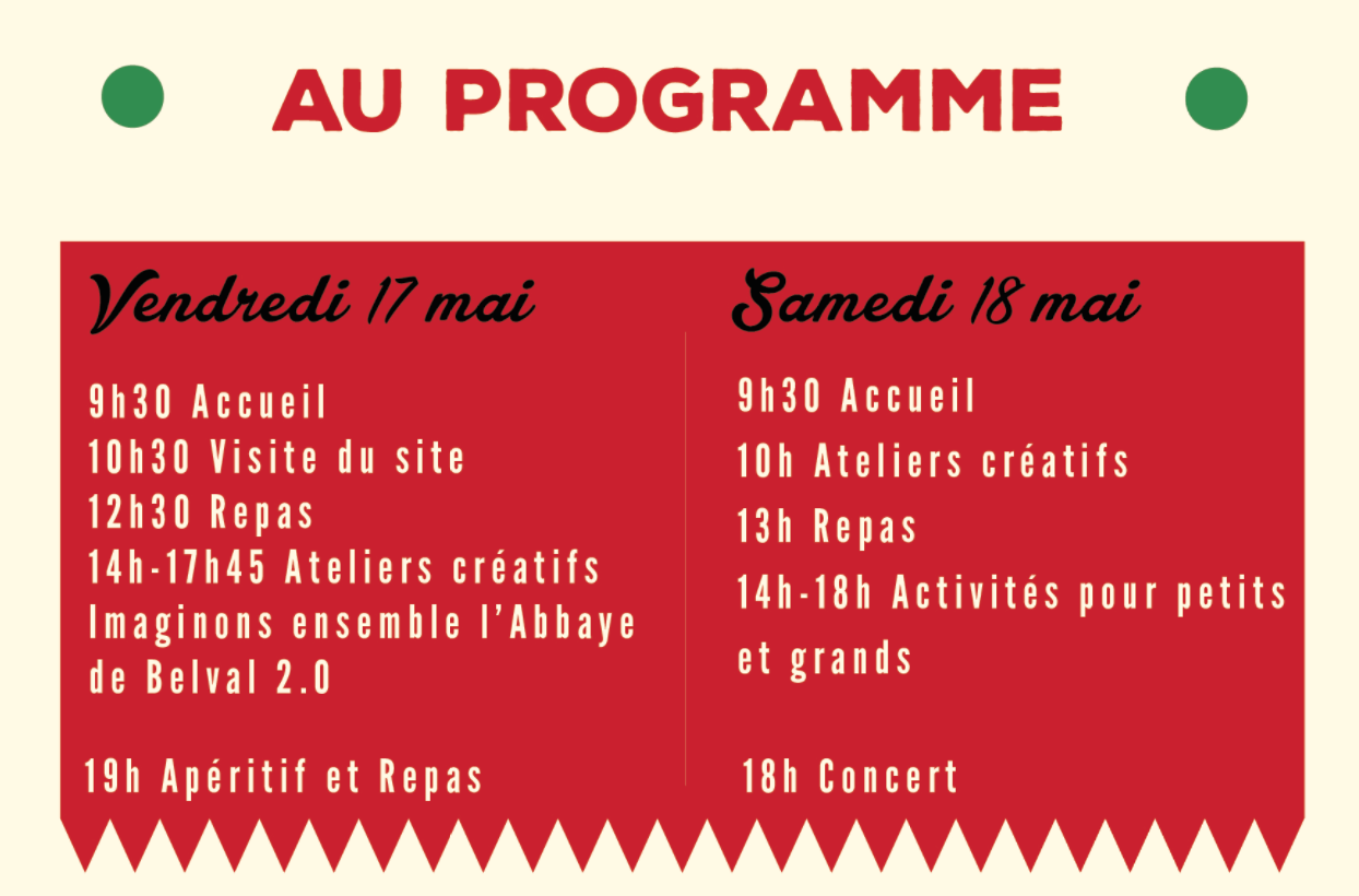 programme abbaye de belval